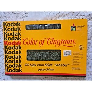 Kodak Color of Christmas Multicolor 100 Light Extra Bright Indoor/Outdoor Unused
